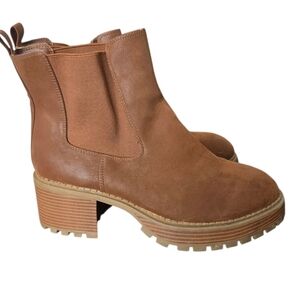 Torrid Chelsea Tan Ankle Boots Size 11.5WW